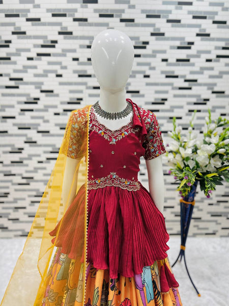 NEW DESIGNER KEDIYA STYLE LAHENGAA SET FULLY STTICHED OC-197 Master