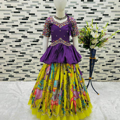 NEW DESIGNER KEDIYA STYLE LAHENGAa SET FULLY STTICHED OC-197