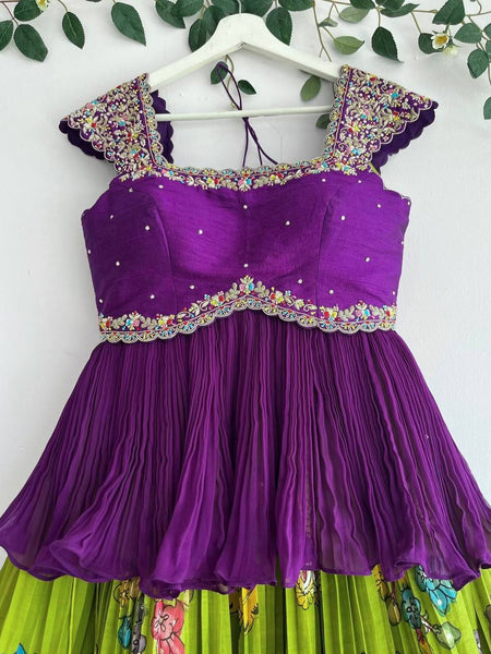 NEW DESIGNER KEDIYA STYLE LAHENGAA SET FULLY STTICHED OC-199