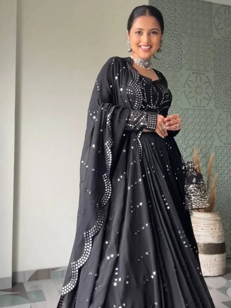 Beutiful Black Coloured Lehenga Choli