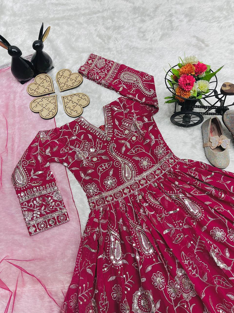 Launching New Collection Beautifull Kids Gownn Set OC-206