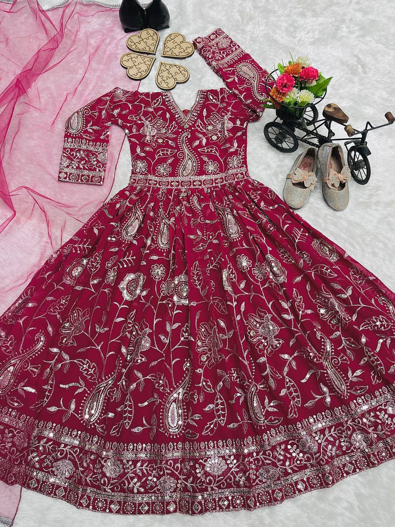 Launching New Collection Beautifull Kids Gownn Set OC-206