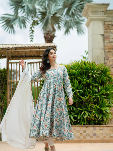 Ishika's Premium Anarkali Suit Set