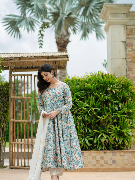 Ishika's Premium Anarkali Suit Set