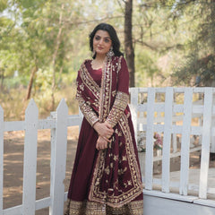 RADIANT DARK MAROON SUIT SET  142