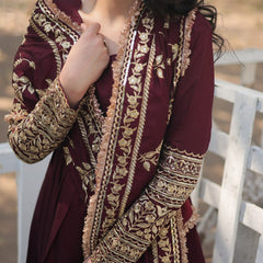 RADIANT DARK MAROON SUIT SET  142