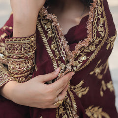 RADIANT DARK MAROON SUIT SET  142