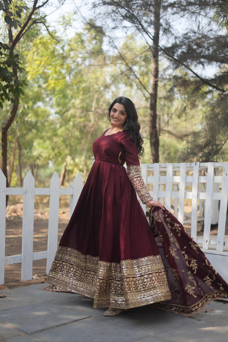 RADIANT DARK MAROON SUIT SET  142