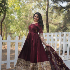 RADIANT DARK MAROON SUIT SET  142