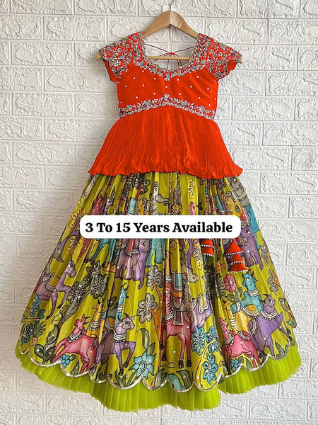 NEW DESIGNER KEDIYA STYLE LAHENGAA SET FULLY STTICHED OC-200