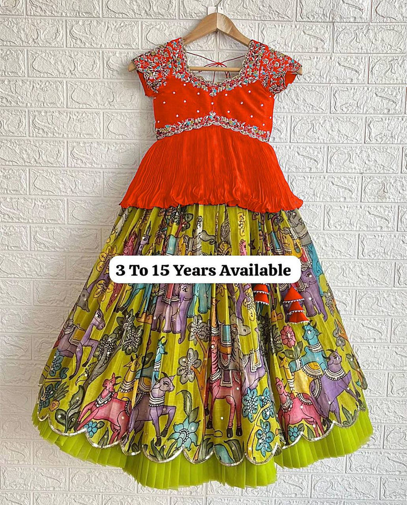 NEW DESIGNER KEDIYA STYLE LAHENGAA SET FULLY STTICHED OC-200