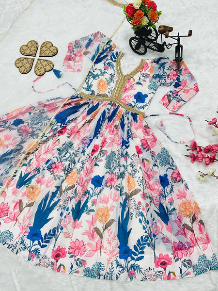 New Designer Heavy Fox Georgette Gownn OC-155