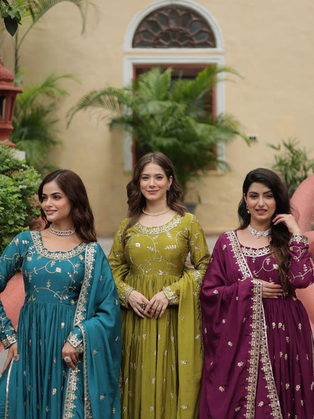 PIYA'S PREMIUM DESIGNER READYMADE TOP-SHARARA-DUPATTA LW-9193