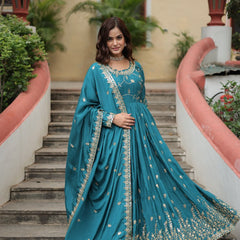 PIYA'S PREMIUM DESIGNER READYMADE TOP-SHARARA-DUPATTA LW-9193