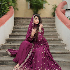 PIYA'S PREMIUM DESIGNER READYMADE TOP-SHARARA-DUPATTA LW-9193