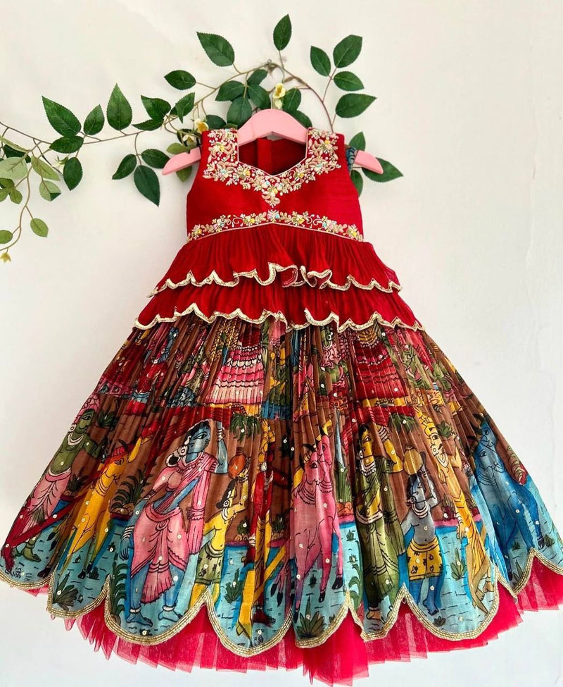 NEW DESIGNER KEDIYA STYLE LAHENGAA SET FULLY STTICHED OC-189