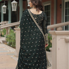 Avni's Designer Readymade Kurti Plazoo Dupatta Set-TD-159