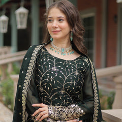 Avni's Designer Readymade Kurti Plazoo Dupatta Set-TD-159
