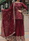 Avni's Designer Readymade Kurti Plazoo Dupatta Set-TD-159