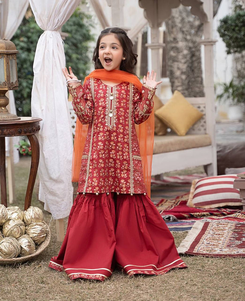 TRENDING TOP WITH SHARARAA AND DUPATTAA OC-204