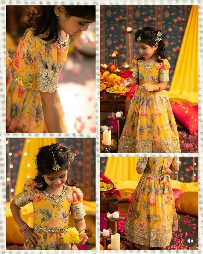 New Designer Heavy Fox Georgette Gownn OC-152