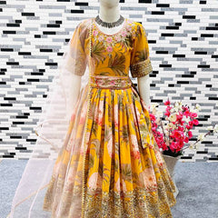 New Designer Heavy Fox Georgette Gownn OC-152