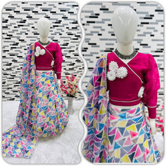 New Designer Heavy Organja Silk Lehengaa -Choli OC-158