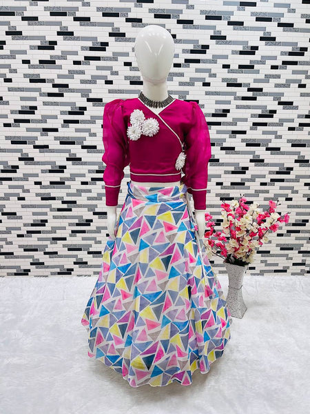 New Designer Heavy Organja Silk Lehengaa -Choli OC-158