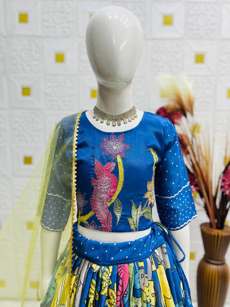 POSITION PRINT EMROIDERY WORK LAHENGA CHOLI SET FULLY STTICHED OC-227