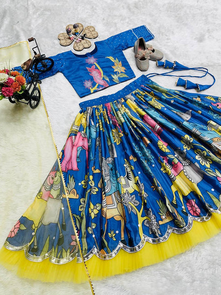 POSITION PRINT EMROIDERY WORK LAHENGA CHOLI SET FULLY STTICHED OC-227