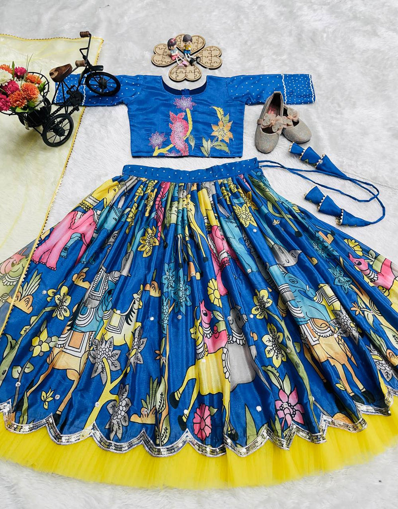 POSITION PRINT EMROIDERY WORK LAHENGA CHOLI SET FULLY STTICHED OC-227