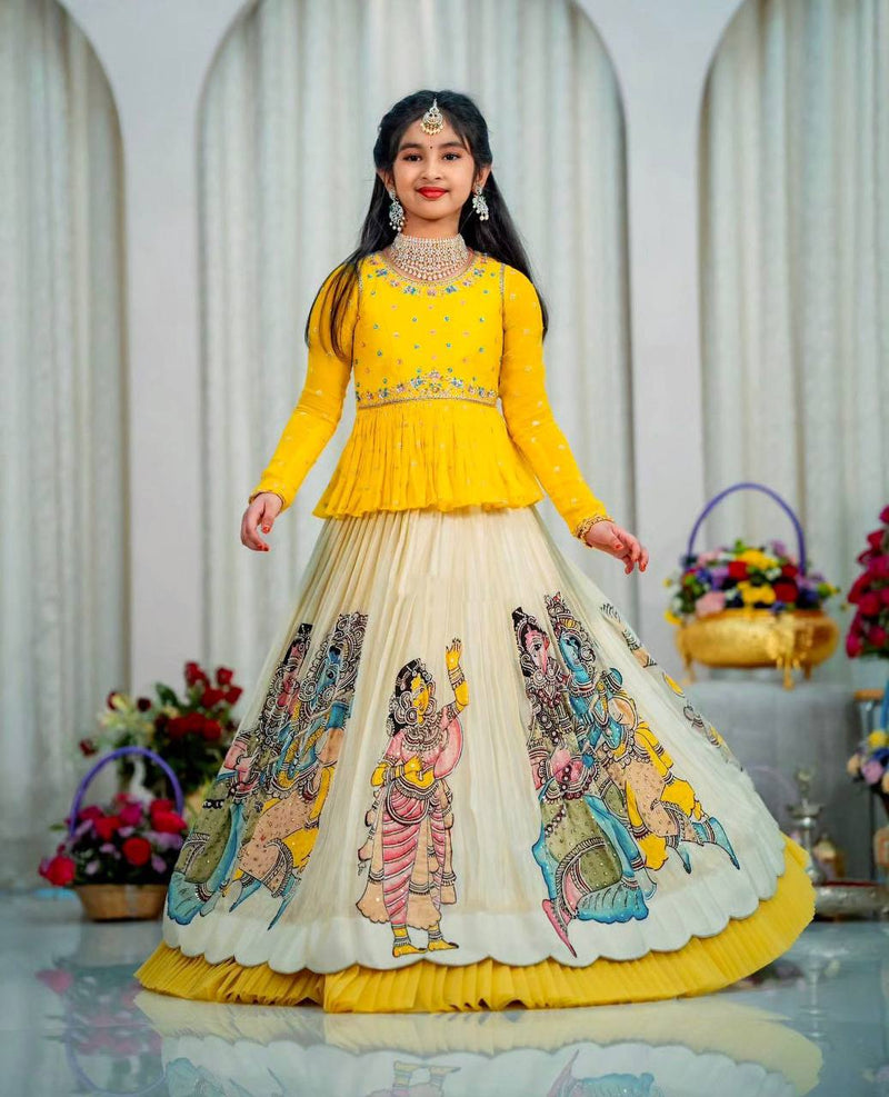 KEDIYA STYLE LAHENGAA SET FULLY STTICHED  OC-185