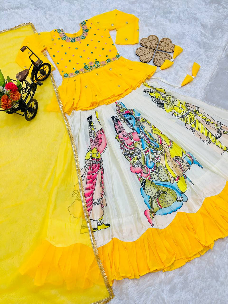 KEDIYA STYLE LAHENGAA SET FULLY STTICHED  OC-185