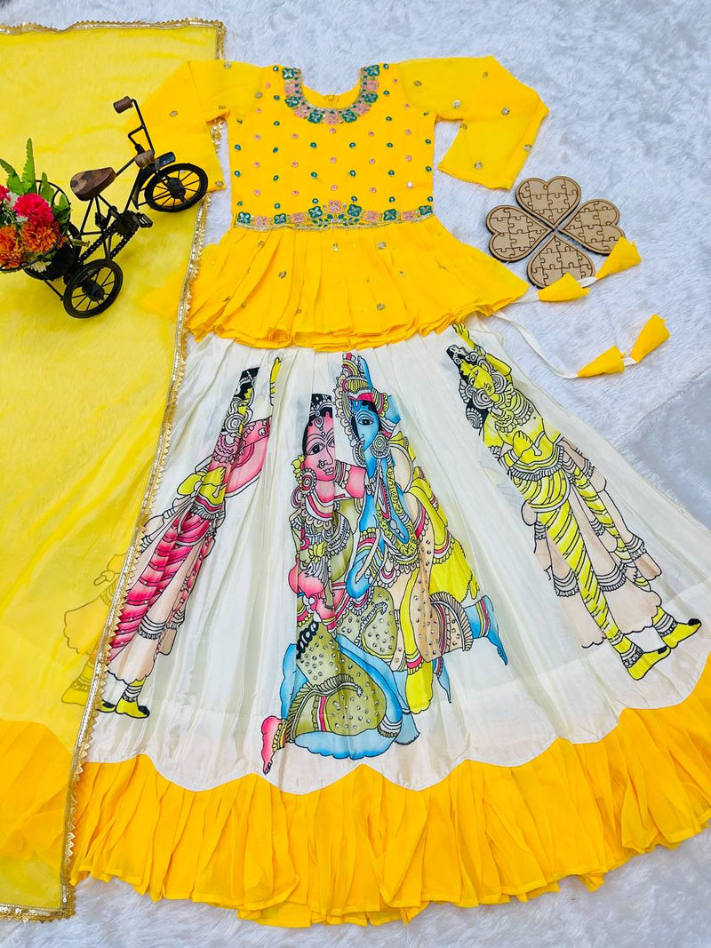 KEDIYA STYLE LAHENGAA SET FULLY STTICHED  OC-185