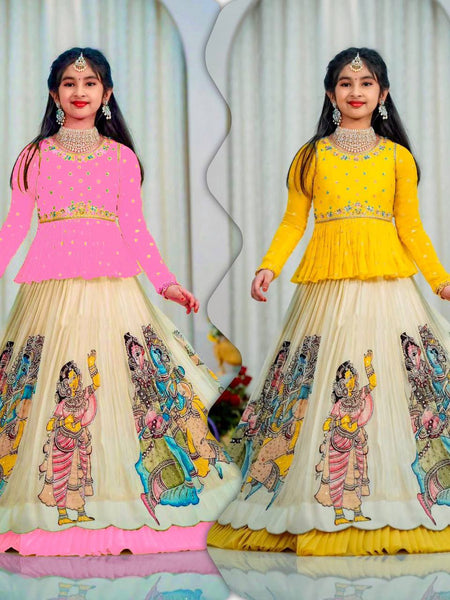KEDIYA STYLE LAHENGAA SET FULLY STTICHED  OC-185