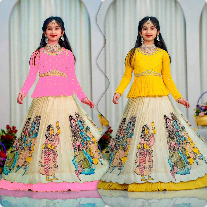 KEDIYA STYLE LAHENGAA SET FULLY STTICHED  OC-185