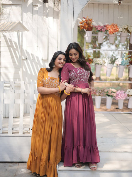 Partywear Embroidered Work GOWN KA-1109