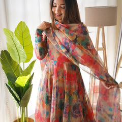 MULTI COLOR PRINT SUIT