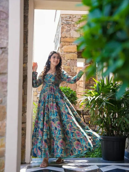 Nikita Premium Quality Maxi Anarkali Suit Set