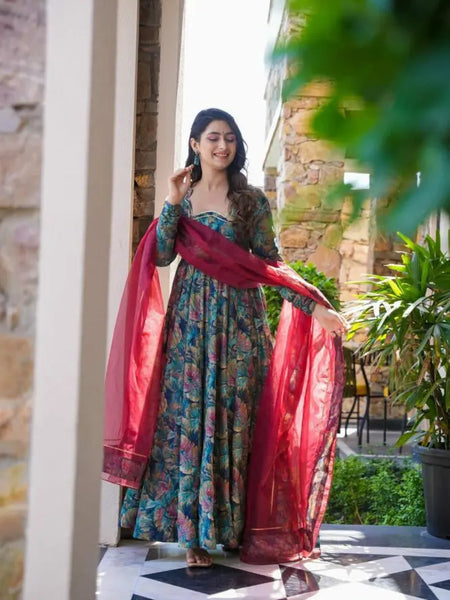 Nikita Premium Quality Maxi Anarkali Suit Set