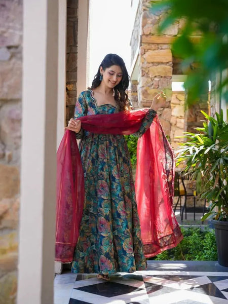 Nikita Premium Quality Maxi Anarkali Suit Set
