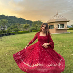 Vidhya's Premium Anarkali Suit Set