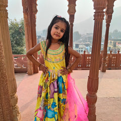 Beautiful Kids Gown Set  Full Stitched New Launching OC-228