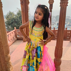 Beautiful Kids Gown Set  Full Stitched New Launching OC-228