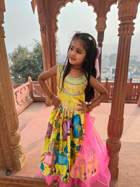 Beautiful Kids Gown Set  Full Stitched New Launching OC-228